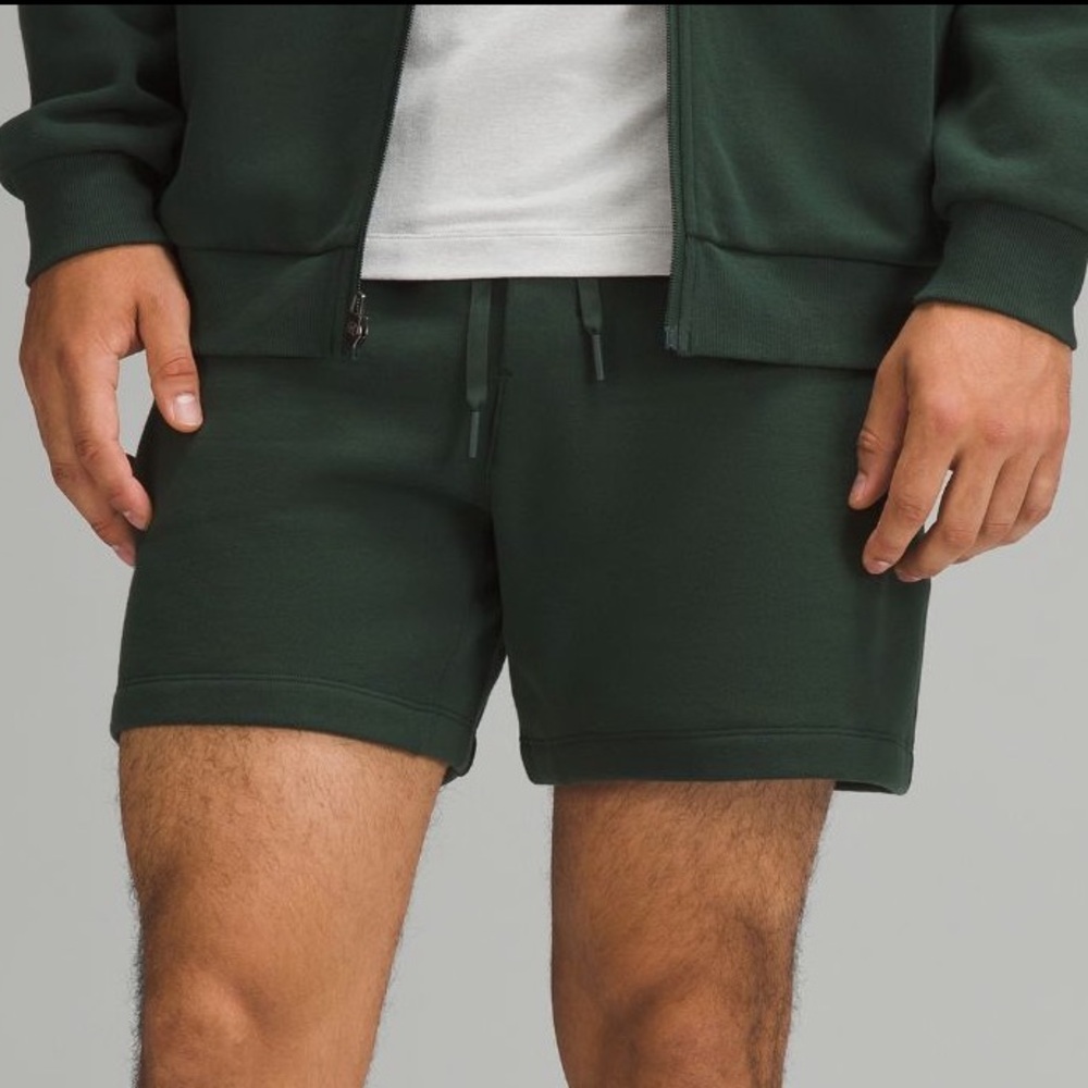 Green Lululemon Shorts, Steady State Classic-Fit Shorts 5”, L